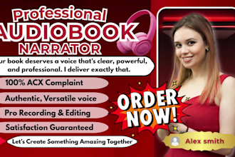 do acx approved audiobook narration, book to audio conversion, podcast narrator