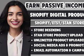 digital product shopify store etsy shop stan store shopify digital product store