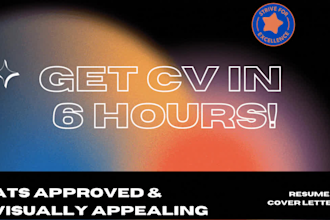 create an ats approved and visually appealing resume and CV