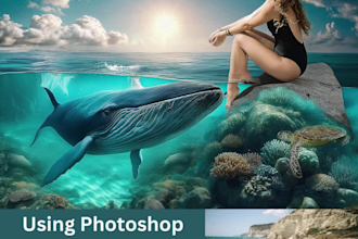 create a fantasy exclusive image for you in photoshop