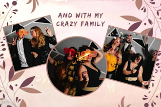 do photo slideshow video, wedding slideshow, memorial funeral, birthday video