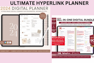 do etsy shop hyperlinked digital planner stan store digital products planner seo