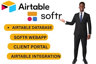 design knack and airtable database, connect with other apps, and API softr