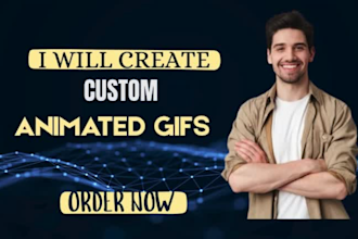 do GIF animation and custom animated gifs for websites and social media