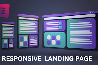 do wordpress, landing page design or one page website design