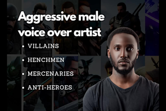 be your aggressive video game voice actor