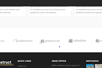 build squarespace renovation wix construction plumbing, roofing handyman website