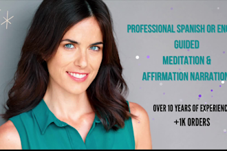 record your female voice guided meditations and affirmations