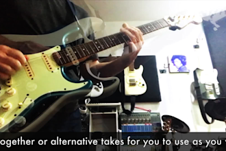 record funk, disco and pop guitar tracks for your song