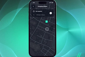 develop nearby ev station charging finder app