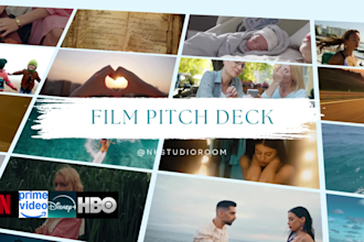 film pitch deck, powerpoint, engaging movie, TV series pitch deck presentation