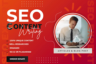 create high quality website content SEO friendly article blog writing ebook
