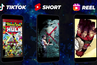 edit your reels, shorts and tiktoks about superheroes, anime and video games