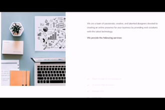 design a business or informative wordpress website for you
