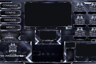 design custom animated twitch overlay, stream logo, obs, kick streamer package