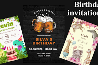 design an invitation card for any of your festive occasions