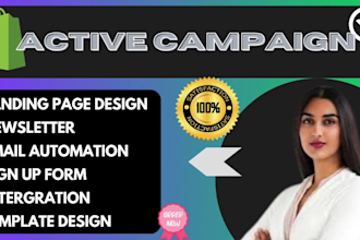 build up email marketing automation for  activecampaign landing page