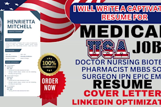 medical doctor nursing biotech pharmacist mbbs sop surgeom ipn epic emr resume
