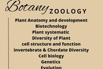 help and write all botany and zoology related assignments