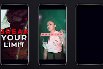 create stunning  eyecatching instagram story ad