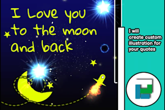 create custom illustration for your quotes