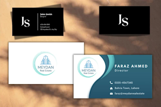 create unique and professional logo and business card design