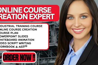 create online course content industrial training course video training course