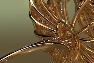 render ring design jewelry design pendant bracelet earring jewelry animation