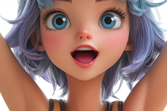 create stunning 2d or 3d pixar style figures  quickly