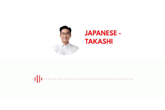 create human ai voice over english, japan, korean, chinese more