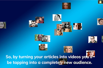 turn your blog post, article or text into engaging video