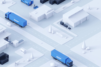 3d industrial video, construction site logistics animation, 3d engineering