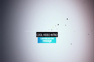 create video intro with  flipping paper animation