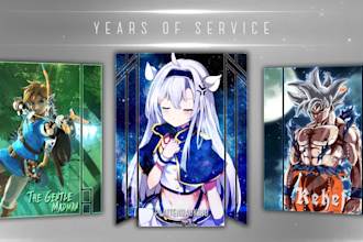 design steam anime artwork for you