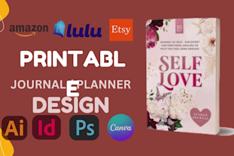 design editable and printable journals planners workbooks worksheets notebook
