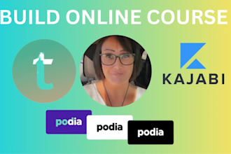 build thinkific and teachable or kajabi course website
