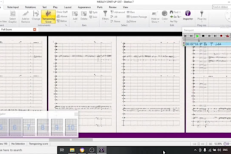 transcribe or arrange music ensemble into a sheet music