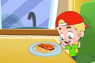 create 2d cartoon animation video with custom characters