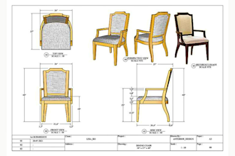create professional autocad furniture drawings