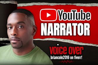 record a cool black male millennial voice over
