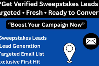 generate verified sweepstakes leads for high conversion campaigns