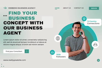 create a personal portfolio website, a business website