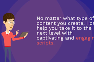 research and write engaging scripts for youtube
