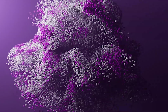 do vfx 3d glitchy abstract animation gif loop animation holographic music effect