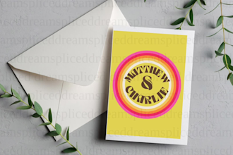 design a custom wedding invitation, save the date, and logo