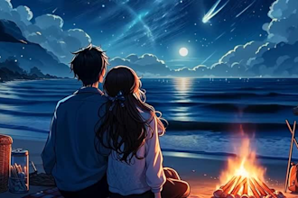 do lofi loop animation music, 2d music video, anime style music video