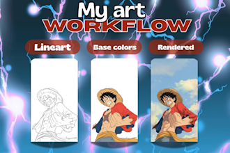 draw one piece wanted poster, fan art, anime portrait or oc