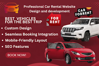 design car rental car rental booking website car rental automotive website
