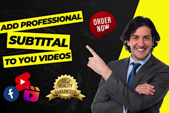 add professional subtitles and caption on youtube videos