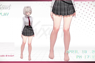 design and rig custom live2d model, vtuber commission, 2d vtuber rigging, anime